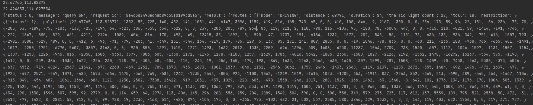 腾讯地图python api对接 路线规划，地址逆解析